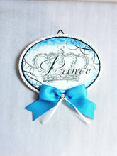 Keepsake Porcelain Plaque- Prince Blue Accent 3.75x5"